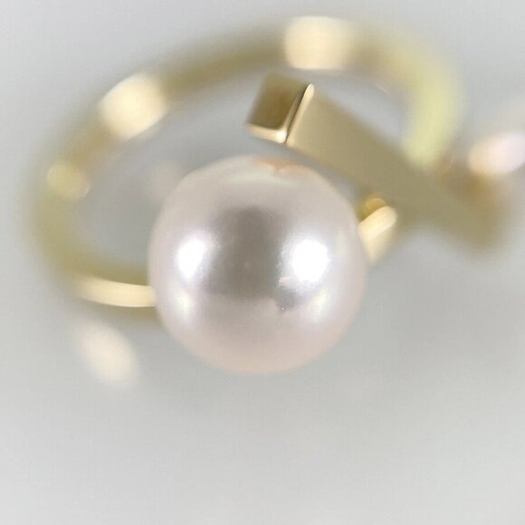 TASAKI Balance cross Yellow gold Pearl Ring - Picture 8 of 16